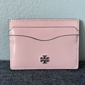 BRAND NEW TORY BURCH CARD CASE IN CLAY PINK